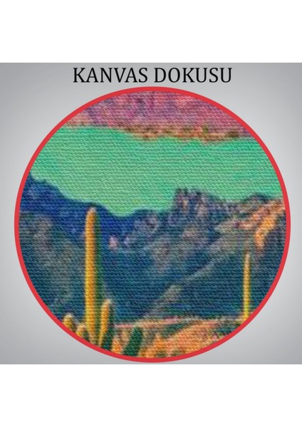 Yol Manzarası Colorado Sürreal Dekoratif Kanvas Tablo, Duvar Dekoru 6207