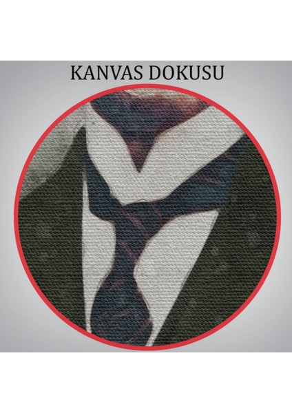 Mustafa Kemal Atatürk Portresi Dekoratif Kanvas Tablo, Duvar Dekoru CZ77