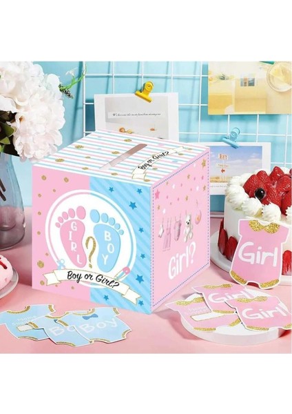 Renkli Cinsiyet Tahmin Kutusu, Eğlenceli Parti Aktivitesi Seti fiyatları
