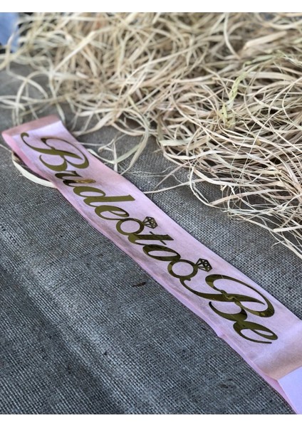 Yazılı Rose Gold Kuşak, Bekarlığa Veda Partisi Için Şık ve Zarif Tasarım fiyatları