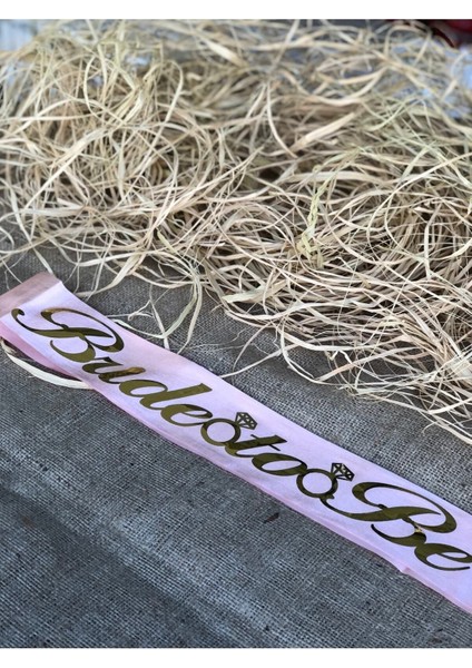 Yazılı Rose Gold Kuşak, Bekarlığa Veda Partisi Için Şık ve Zarif Tasarım fırsatları