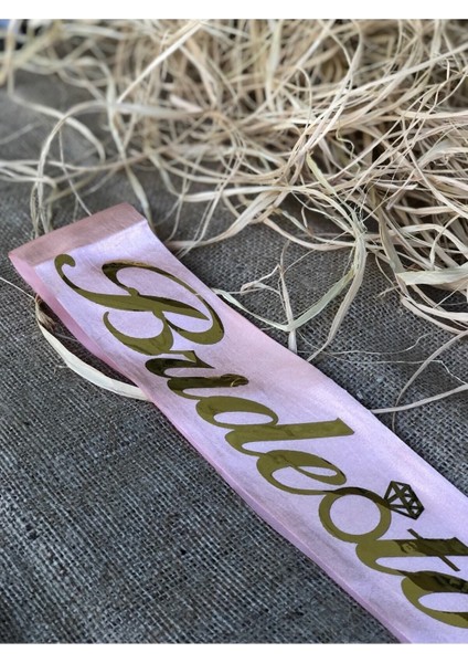 Yazılı Rose Gold Kuşak, Bekarlığa Veda Partisi Için Şık ve Zarif Tasarım indirimleri