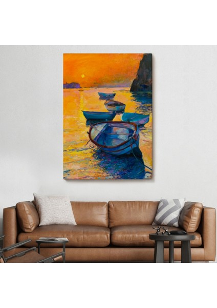 Gün Batımı ve Deniz Dekoratif Kanvas Tablo, Duvar Dekoru 5983 fiyatları