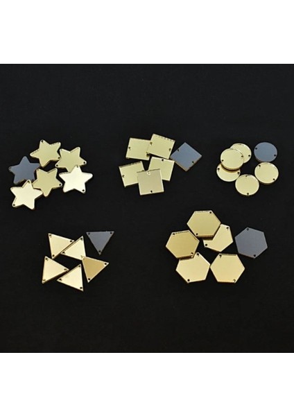 Renkli 50 Adet Akrilik Küpe Yapım Seti, Kendi Tasarımını Yarat!