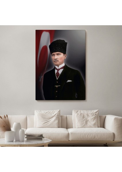 Önder Mustafa Kemal Atatürk Dekoratif Kanvas Tablo, Duvar Dekoru 6419 fiyatları