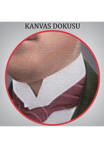 Önder Mustafa Kemal Atatürk Dekoratif Kanvas Tablo, Duvar Dekoru 6419