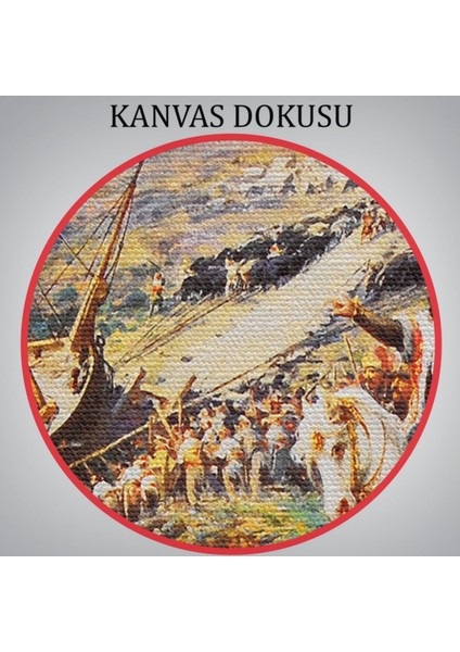 Istanbul Kuşatması, Fatih Sultan Mehmet Dekoratif Kanvas Tablo, Duvar Dekoru 6616