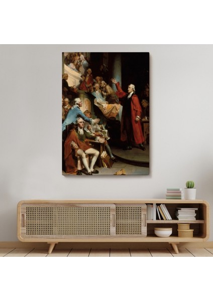 House Of Burgesses Patrick Henry Dekoratif Kanvas Tablo, Duvar Dekoru 6408 indirimleri