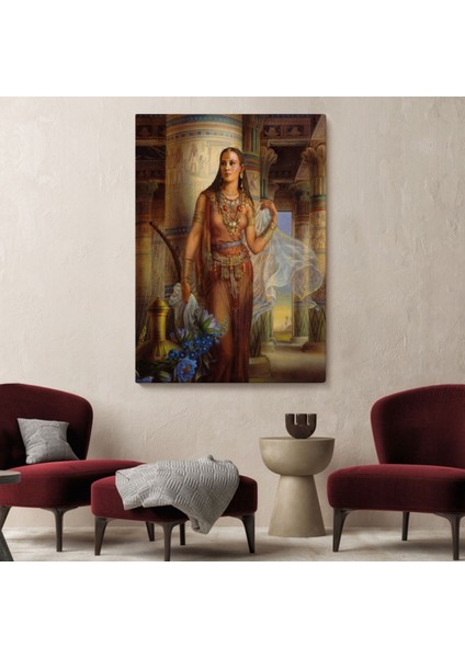 Mısırlı Kadın Eseri Kinuko Yamabe Craft Dekoratif Kanvas Tablo, Duvar Dekoru 6047 fiyatları