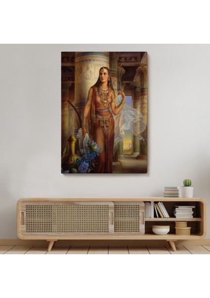 Mısırlı Kadın Eseri Kinuko Yamabe Craft Dekoratif Kanvas Tablo, Duvar Dekoru 6047 modelleri