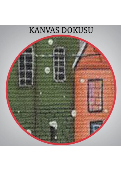Kış Gecesi Londra Dekoratif Kanvas Tablo, Duvar Dekoru 6145