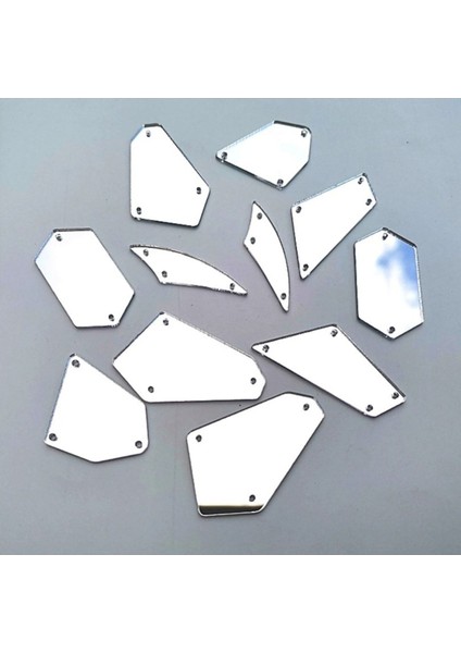 Yeşil 3cm 50 Akrilik Delikli Yapışkanlı Kına Seti