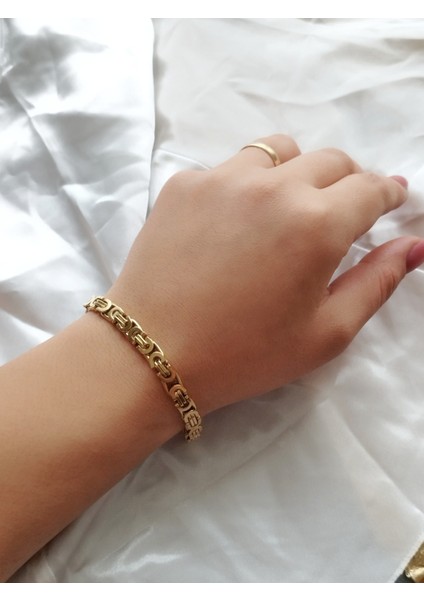 Ladybirdbujiteri Kral Zincir Model Çelik Gold Bileklik fiyatları