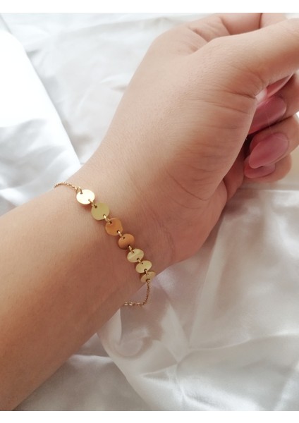 Ladybirdbujiteri Pullu Model Çelik Gold Bileklik modelleri