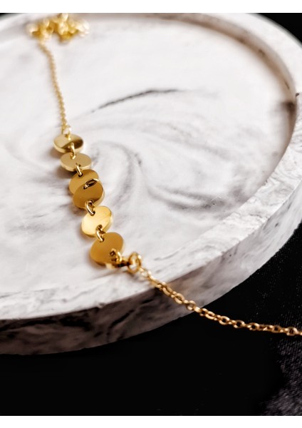 Ladybirdbujiteri Pullu Model Çelik Gold Bileklik fırsatları