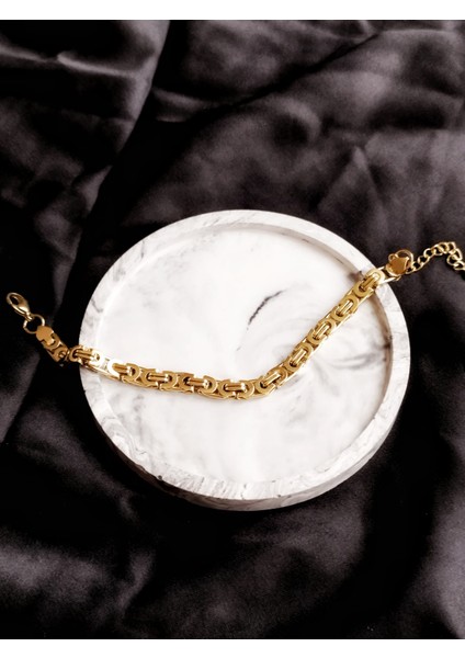 Ladybirdbujiteri Kral Zincir Model Çelik Gold Bileklik modelleri
