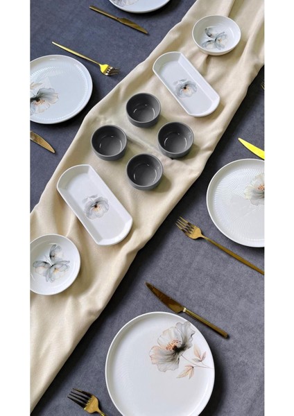 Gri 6 Kişilik 14 Parça Kahvaltı Takımı, Şık ve Kullanışlı Set fırsatları