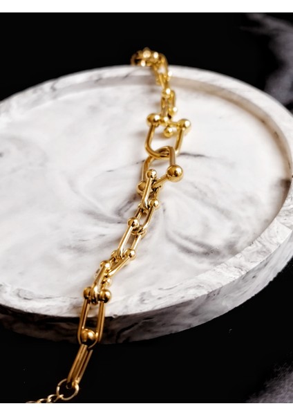 Ladybirdbujiteri Tiffany Model Çelik Bileklik