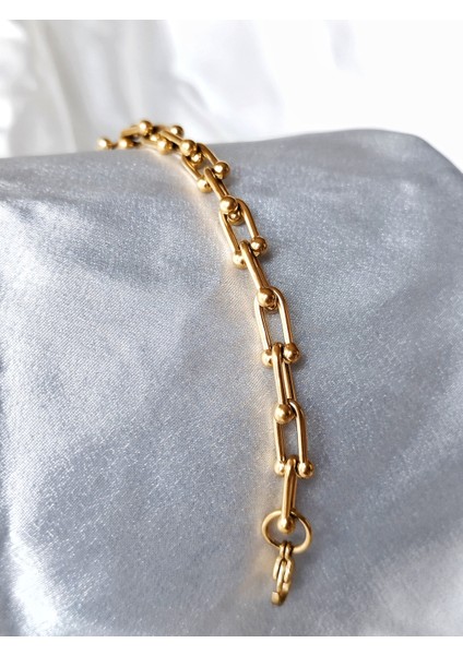 Ladybirdbujiteri Tiffany Klasik Model Zincir Çelik Bileklik