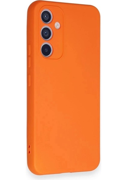 Samsung Galaxy A54 5g Kılıf Nano Içi Kadife Silikon - Turuncu fiyatları