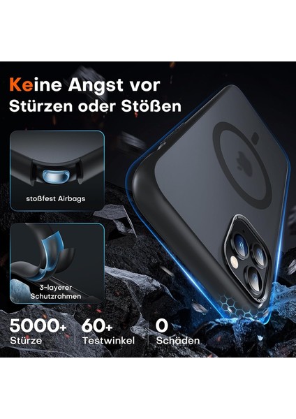 Iphone 11 Pro Kılıf Mat Magsafe Wireless Şarj Özellikli Darbe Önleyici Hassas Butonlu Renkli Kenarlı Kapak + Lens Camı Hediyeli indirimleri