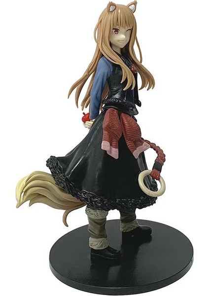 Yeni Stok Güzel Kız Figürü Kurt ve Baharat Holo Sevimli Kurt Iki Boyutlu Animasyon Oyuncak Model Süsleri (Yurt Dışından) modelleri