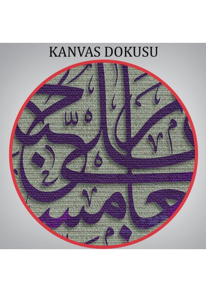 Yoksul ve Yetim ile Yemeğini Paylaşırlar Insan Suresi 8 Ayet Yazılı Hat Dekoratif Kanvas Tablo 3372