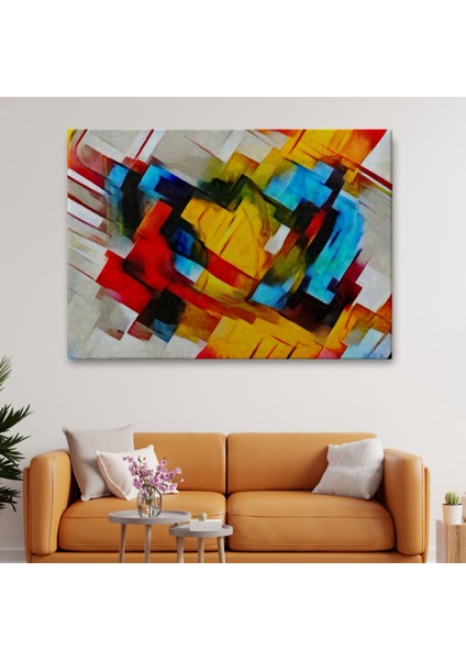 Yağlıboya Görünüm Soyut Çalışma Picasso Tarz Dekoratif Kanvas Tablo, Duvar Dekoru 3519 fiyatları