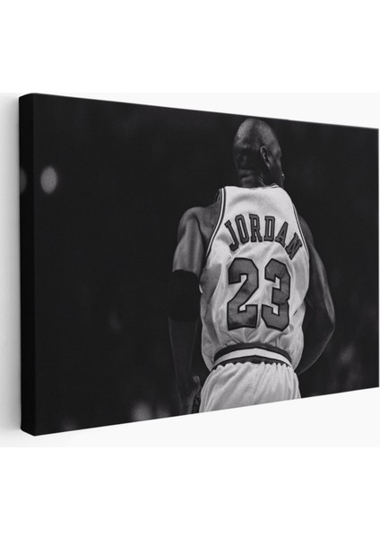 Michael J. ve Chicago Bulls Dekoratif Kanvas Tablo, Duvar Dekoru 5087