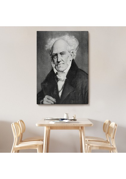 Arthur Schopenhauer Portre Dekoratif Kanvas Tablo, Duvar Dekoru 6266 modelleri