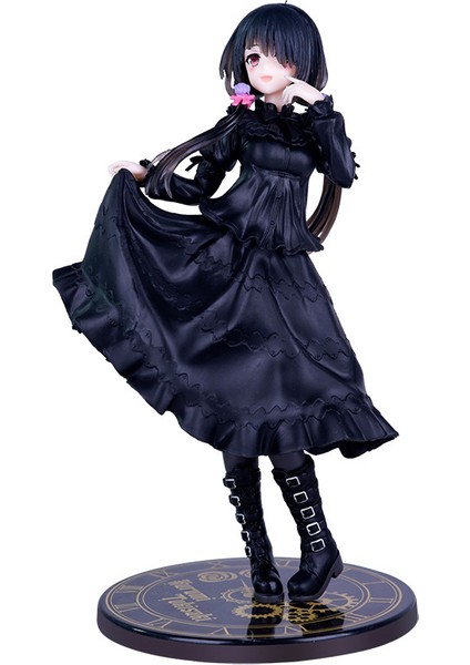 Date A Live Tokizaki Kurumi Siyah Elbise Figürü Model Kasa Süsleri Iki Boyutlu Animasyon Figürü (Yurt Dışından)