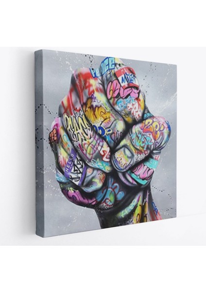 Graffiti Sokak Sanatı Pop Art Banksy Dekoratif Kanvas Tablo, Duvar Dekoru 5338