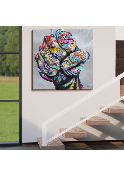 Graffiti Sokak Sanatı Pop Art Banksy Dekoratif Kanvas Tablo, Duvar Dekoru 5338 indirimleri