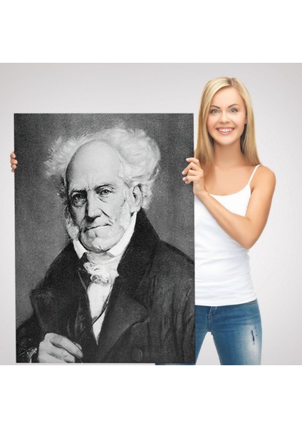 Arthur Schopenhauer Portre Dekoratif Kanvas Tablo, Duvar Dekoru 6266
