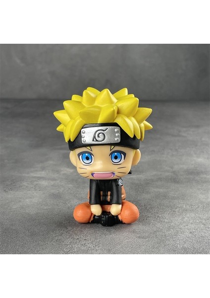 Naruto Figürü Oturma Pozisyonu Naruto Kakashi Sasuke Itachi Araba Süsleri Anime Modeli (Yurt Dışından)