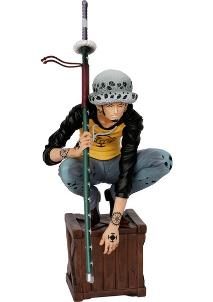 One Piece Kazunoguni Çömelme Pozisyonu Ohishima Nanatakehai Trafalgaro Figure Model Süsleme Hediyesi (Yurt Dışından)