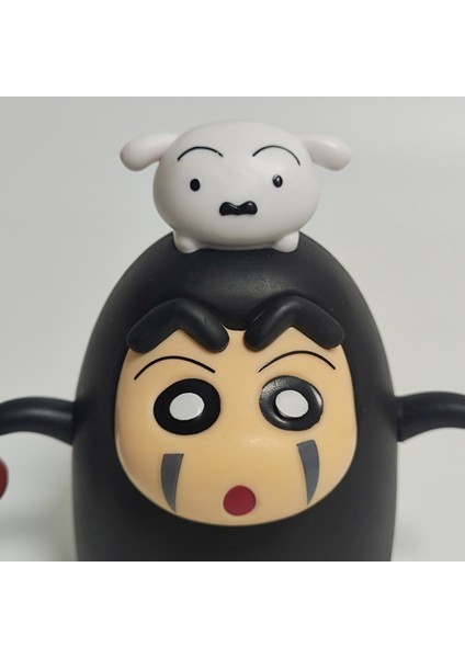 Spoof Ilginç Çapraz Kıyafet Crayon Shin-Chan Cos Yüzsüz Erkek Q Versiyonu Bebek Figür Modeli Araba Süsleri (Yurt Dışından) modelleri