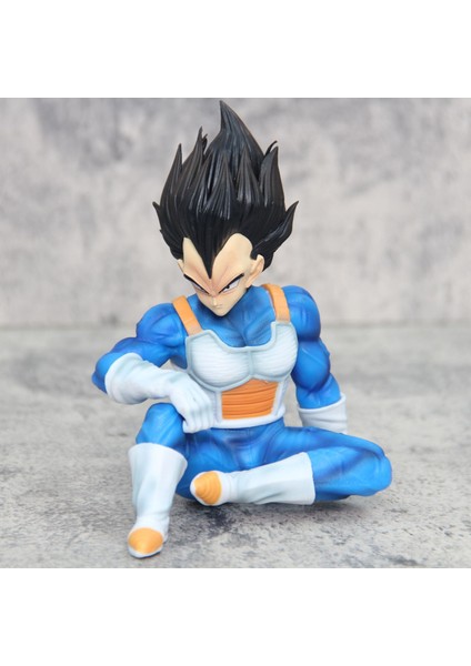 Dragon Ball Süper Oturan Vegeta Model Figürü Süper Saiyan Prens Anime Çevresel Süsler (Yurt Dışından) fiyatları