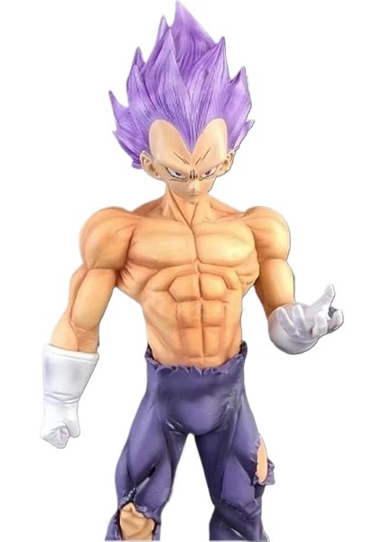 Dragon Ball Super Saiyan Gk Şeytanlaştırılmış Şeytanlaştırılmış Savaş Hasarı Vegeta Yıkım Tanrısı Ayakta Kutu Figürü (Yurt Dışından)