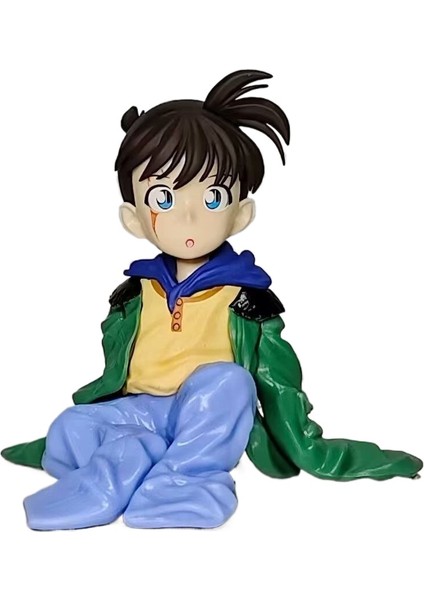 Conan Kudo Shinichi Oturma Pozisyonu Conan'ın Oturma Pozisyonu Küçüldü Q Versiyonu Bebek Anime Figür Süsleme Modeli (Yurt Dışından)