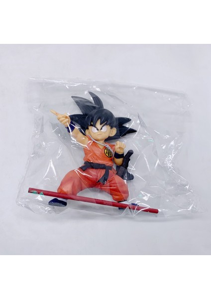 Dragon Ball Saiyan A Ödül Çocukluk Çubuğu Xiao Goku Dövüş Sanatları Kostümü Çubuğu Ile Ayakta Duruş Bebek Süsleri Kutu Figürü (Yurt Dışından) modelleri