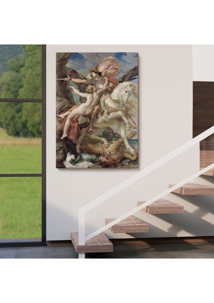 Ruggiero ve Angelica Eseri Joseph Paul Dekoratif Kanvas Tablo, Duvar Dekoru 6218 indirimleri