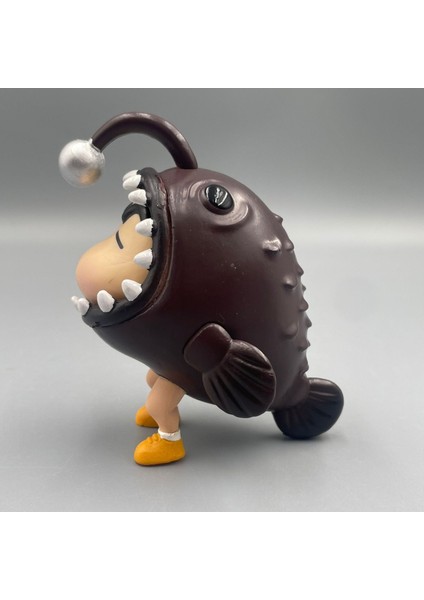 Crayon Shin-Chan Fener Balığı Balıkçı Shin-Chan Q Sürümü Çevresel Modaya Uygun Animasyon Figürü Araba Süsleri (Yurt Dışından)