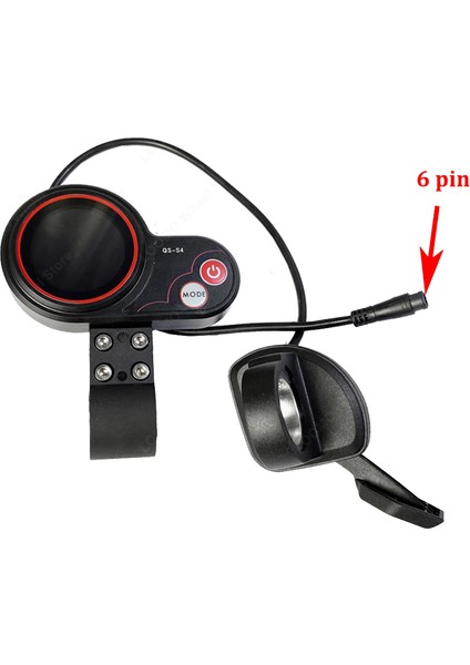 Qs-S4 36V-60V Başparmak Gazı LCD Ekran Kiti + Sıfır 8 9 10 8x 10X Elektrikli Scooter 6pın Ekran Için Kontak Kilidi Anahtarı (Yurt Dışından) indirimleri