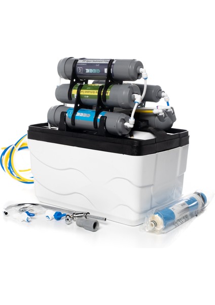 Su Arıtma Kapalı Kasa Cihaz Pompasız 5 Filtreli 5 Aşamalı Beyaz fiyatları