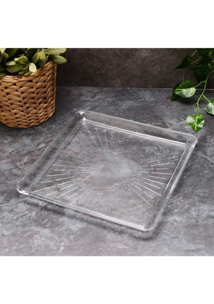 Beyaz Kare Servis Tabak 24X24 Cm, Şık ve Kullanışlı Ev ve Davet Sofraları Için modelleri
