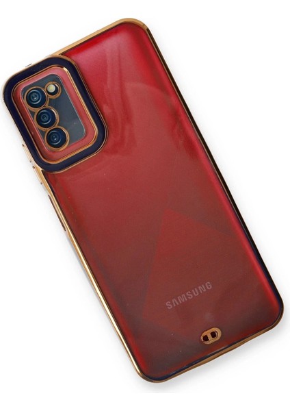 Samsung Galaxy A03S Kılıf Liva Lens Silikon - Mavi modelleri