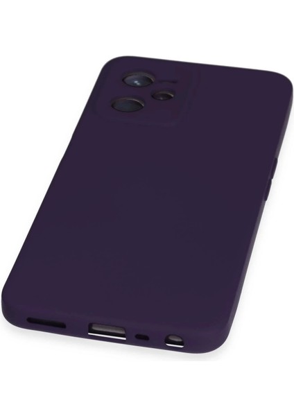 Realme C35 Kılıf Nano Içi Kadife Silikon - Mor fırsatları