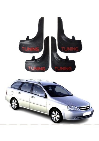 Chevrolet Lacetti Stw Uyumlu Tuning Yazılı 4'lü Tozluk Çamurluk Paçalık Modifiye