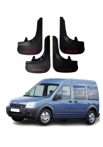Ford Connect 2002-2013 Uyumlu Racing Yazılı 4'lü Tozluk Çamurluk Paçalık Modifiye